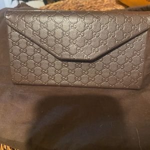 Brown Gucci Sunglass Case